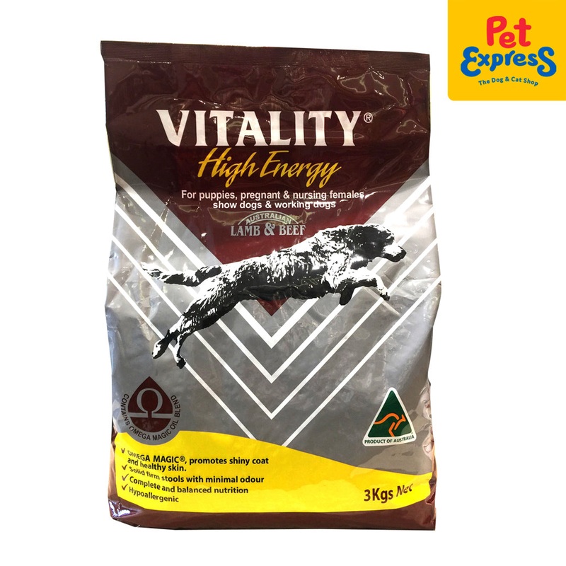 Vitality High Energy Small Breed Dry Dog Food 3kg