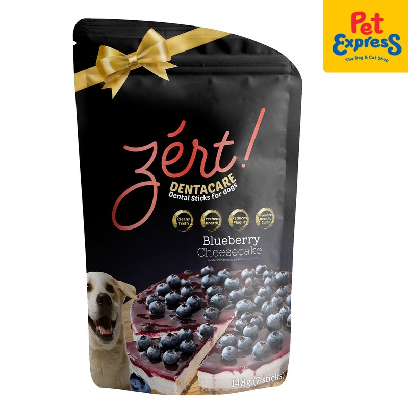 Zert Dentacare Blueberry Cheese Dog Treats 148g
