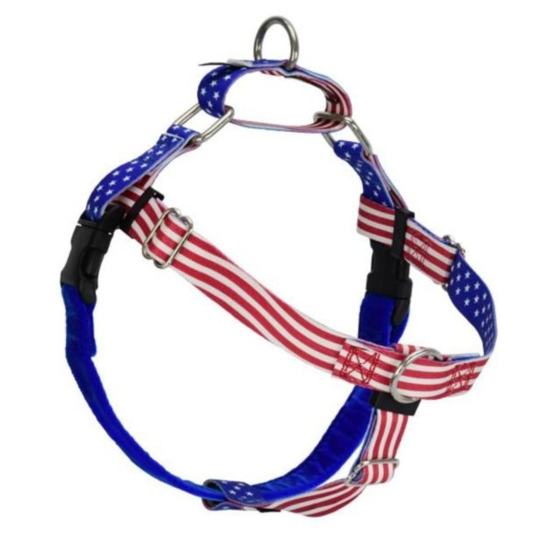 2 Hounds Design Freedom No-Pull Harness 1" Large Star Spangled