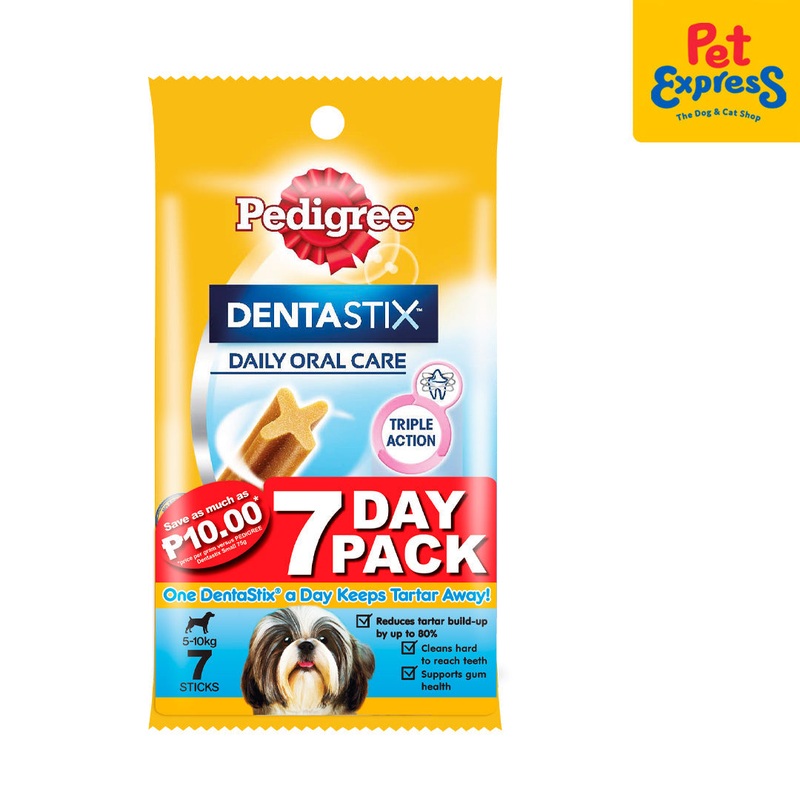 Pedigree Dentastix Small 5-10kg Dog Treats 7s 110g (1 week)