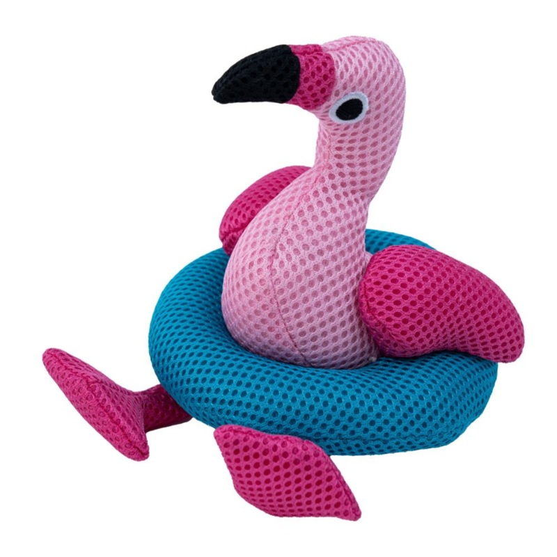 Territory Flamingo Float Dog Toy, 8"