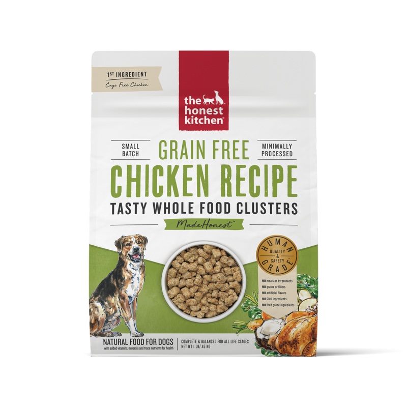 Honest Kitchen Grain-Free Chicken Whole Food Clusters Dry Dog Food 1lb