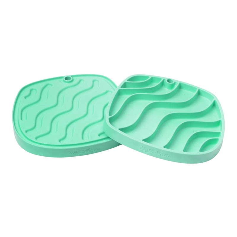 WEST PAW Waves Feast Mat for Dogs, Mint