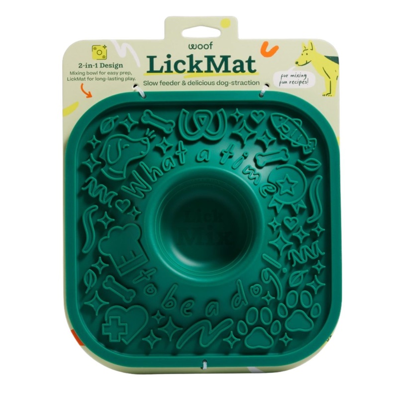 Woof Dog LickMat Green