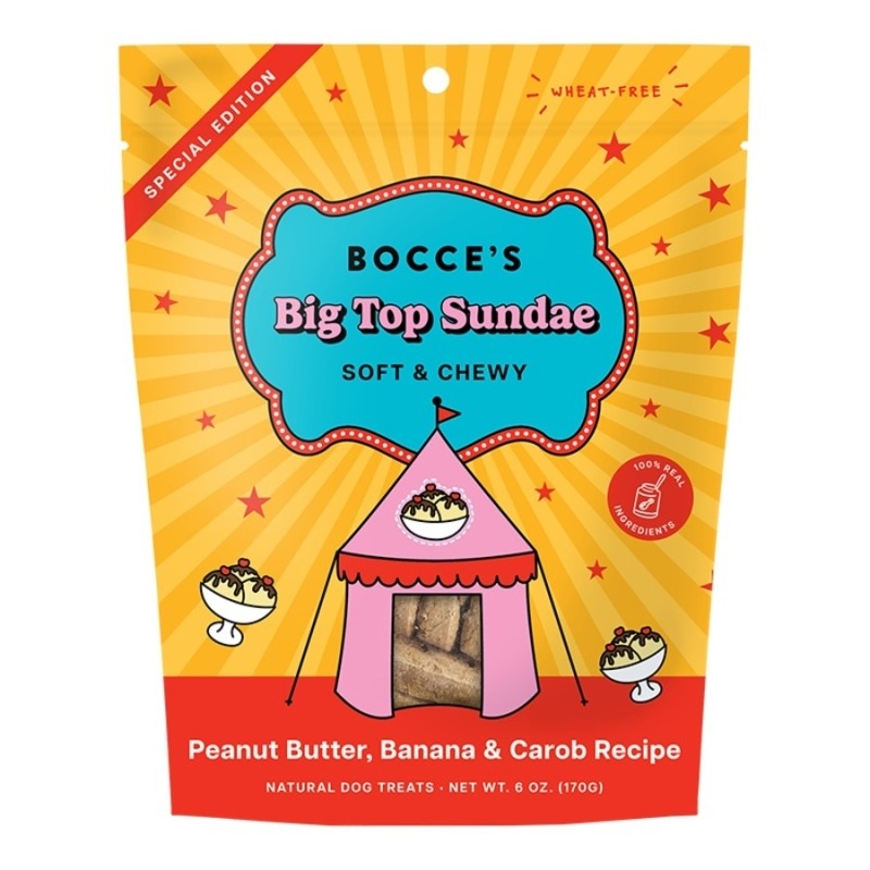Bocce's Big Top Sundae Soft Chews Dog Treats 6oz