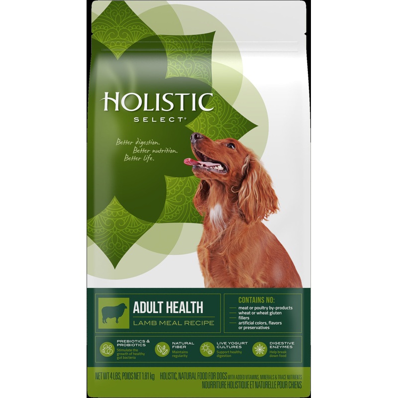 Holistic Select Lamb Recipe Adult Dry Dog Food 30lb