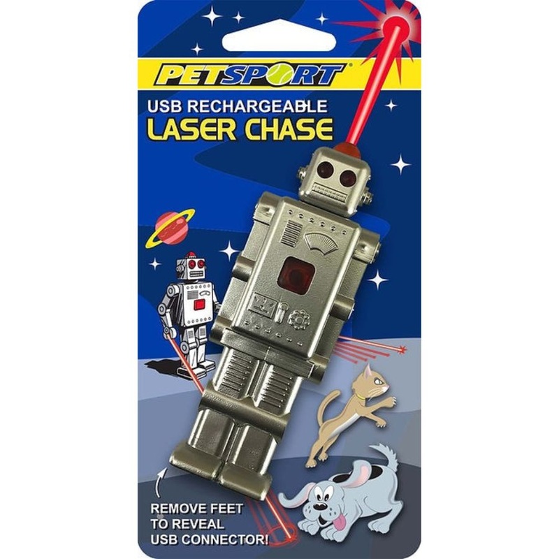 PetSport USB Rechargeable Laser Chase Robot 3.5"