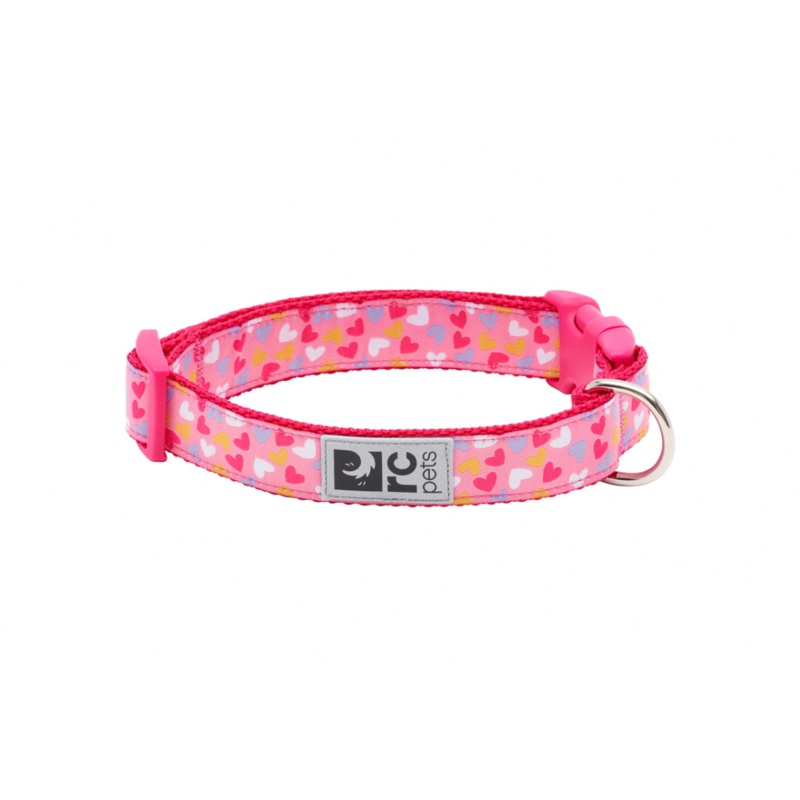 RC PETS Dog Clip Collar, Lil Heart, S, 3/4"/ 9" - 13"