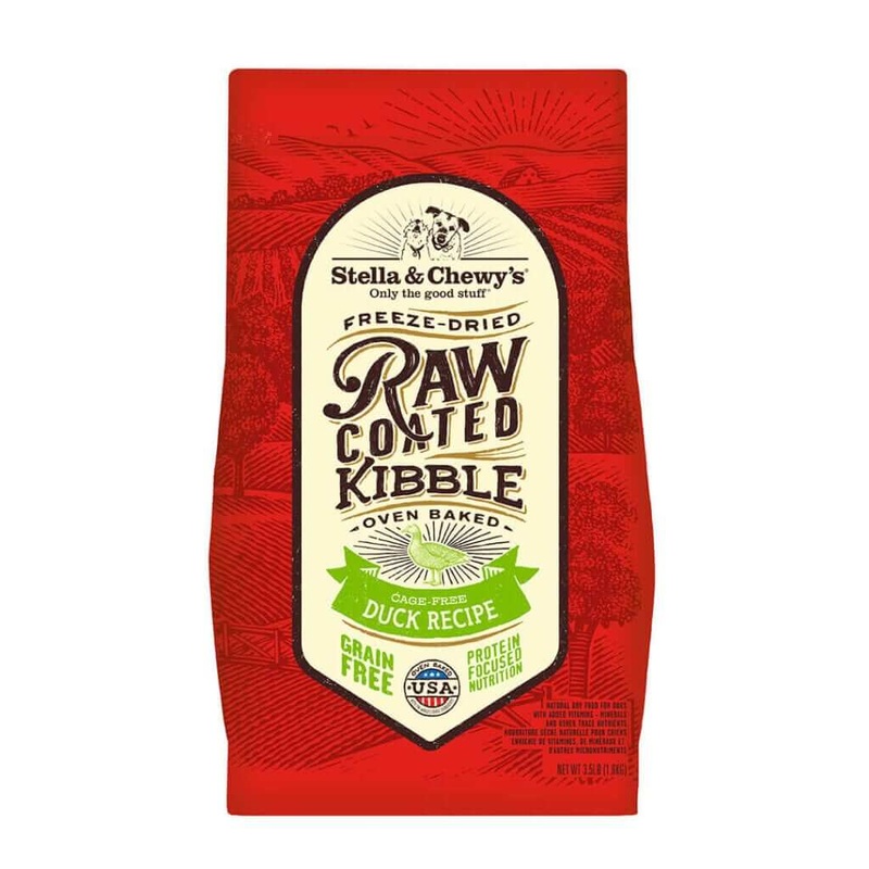 Stella and Chewys Cage-free Duck Raw Coated Kibble Dry Dog Food 3.5lb
