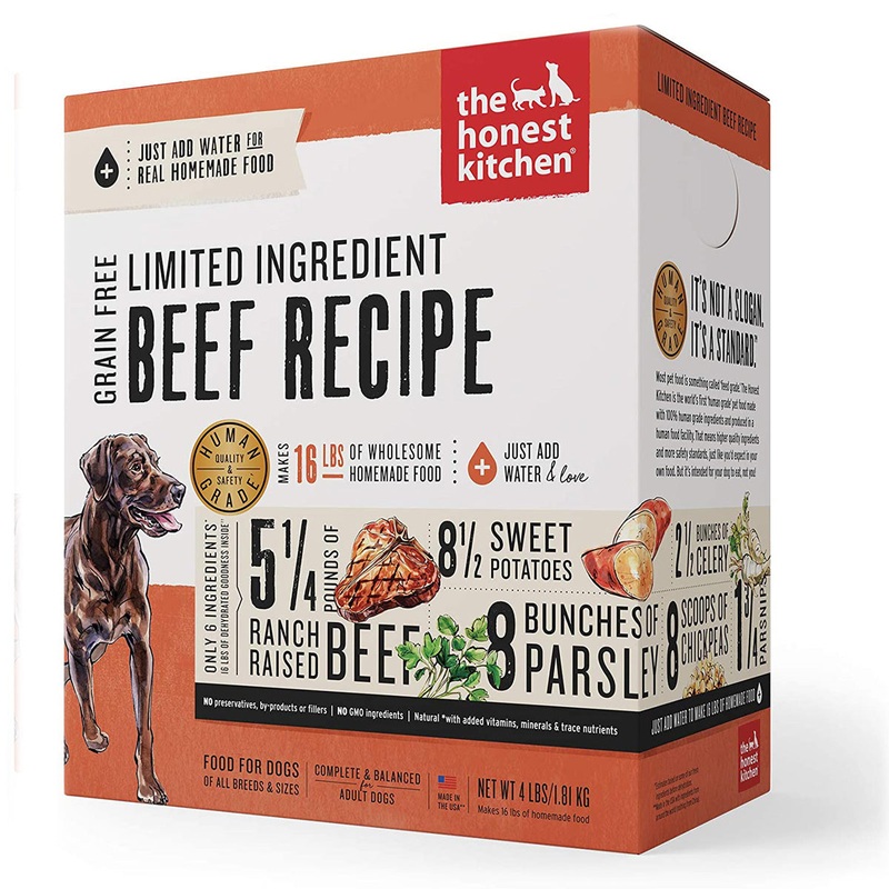 Honest Kitchen Limited Ingredient Beef Dog Food Recipe Hope 10lb
