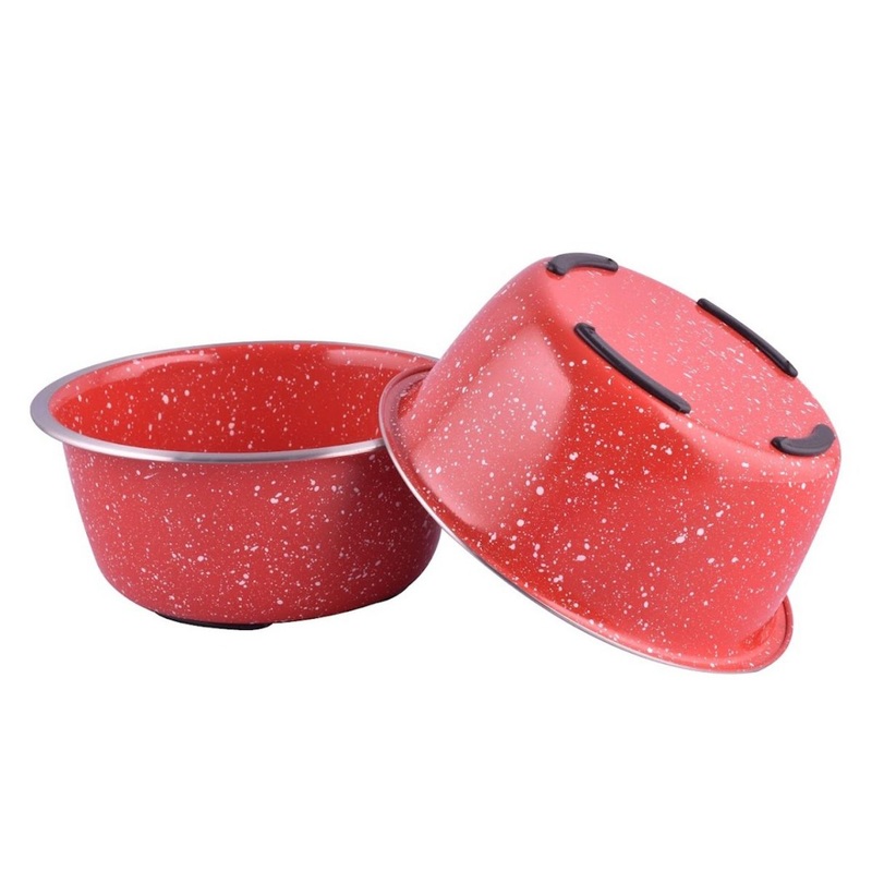 Indipets Camping Bowl 28oz Red