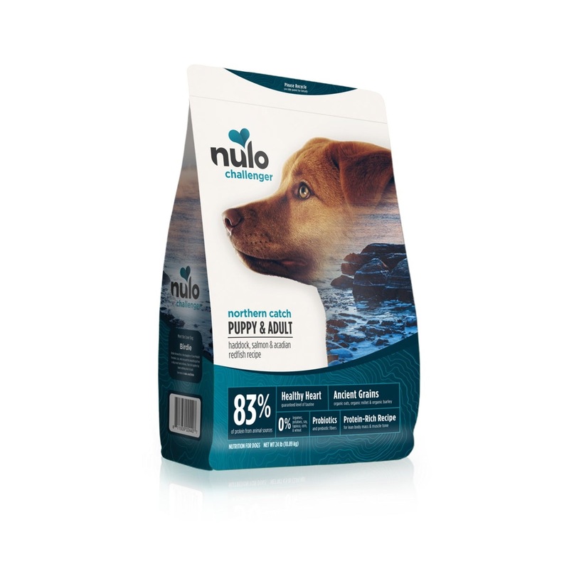 Nulo Challenger Puppy & Adult Haddock Salmon Acadian Redfish Dry Dog Food 11lb