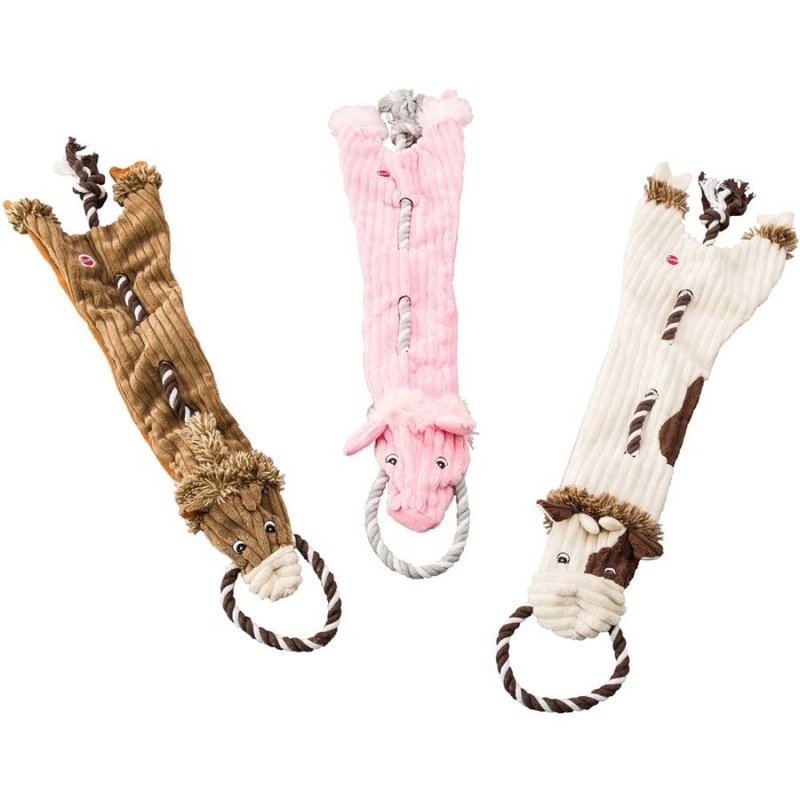 Skinneeez Tugs Dog Toy Barnyard Assorted 23"