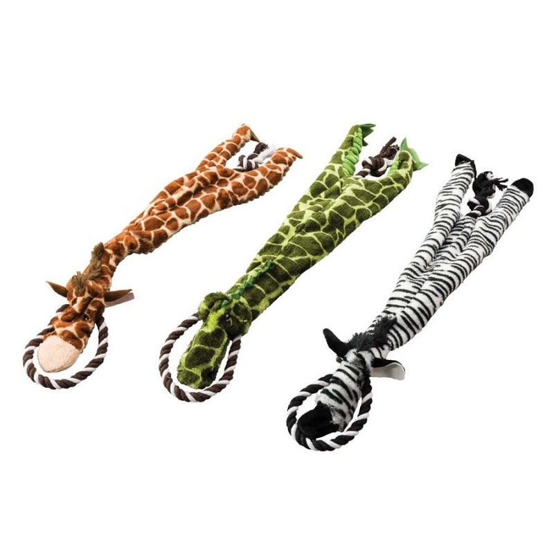 Skinneeez Tugs Dog Toy Jungle Assorted 23"