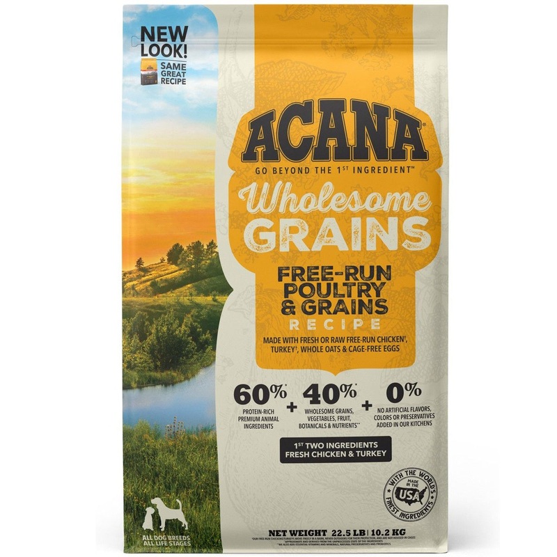 Acana Free Run Poultry Wholesome Grains Dry Dog Food 22lb