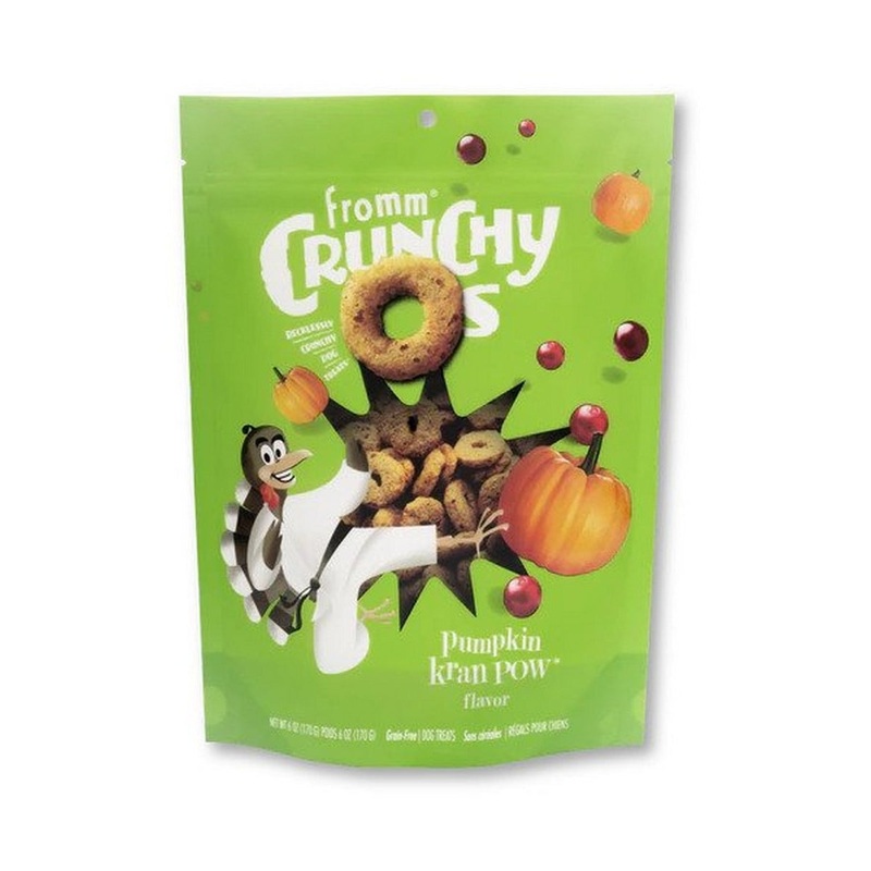 Fromm Crunchy O'S Pumpkin Kran POW With Turkey Dog Treats 6oz