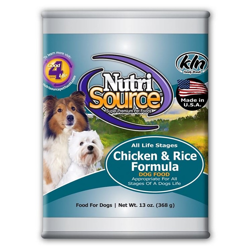 Nutrisource Chicken and Rice Formula Pate Canned Dog Food 13oz