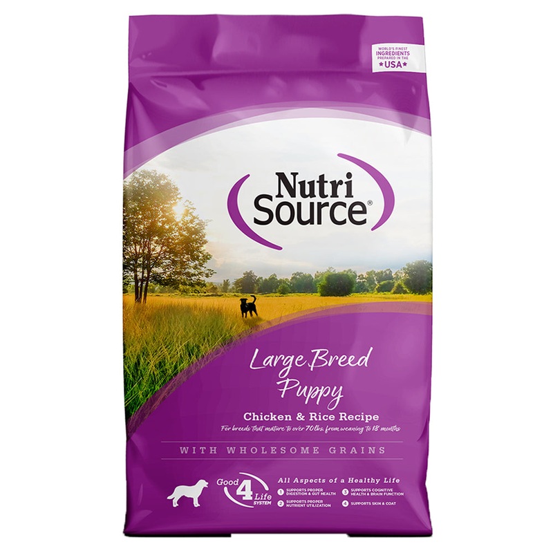 Nutrisource Large Breed Puppy Chicken & Rice Dry Dog Food 15lb