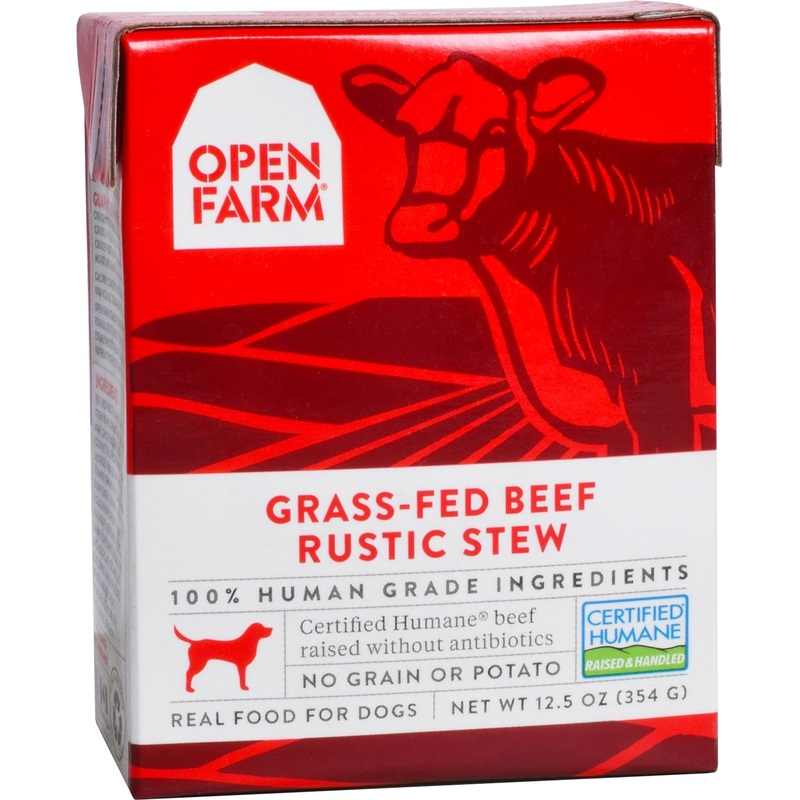Open Farm Grass-Fed Beef Rustic Stew Wet Dog Food 12.5oz