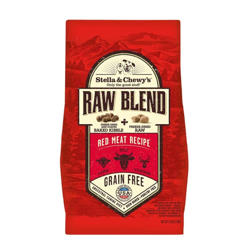 Stella and Chewys Red Meat Raw Blend Kibble Dry Dog Food 3.5lb