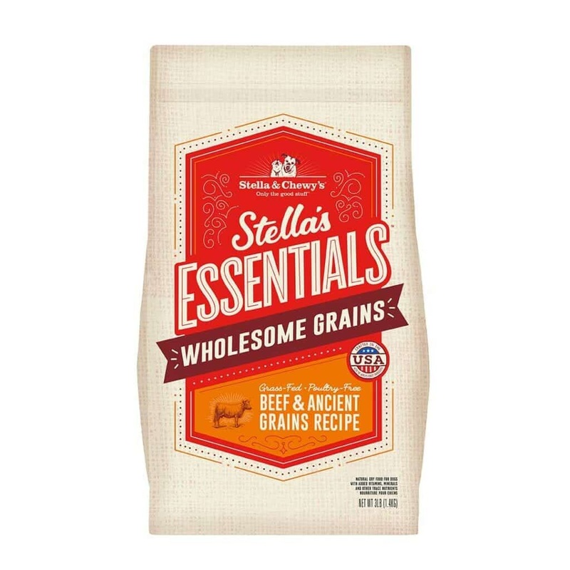 Stella and Chewys Stella's Essentials Grass-Fed Beef & Ancient Grains Recipe Dry Dog Food 3lb