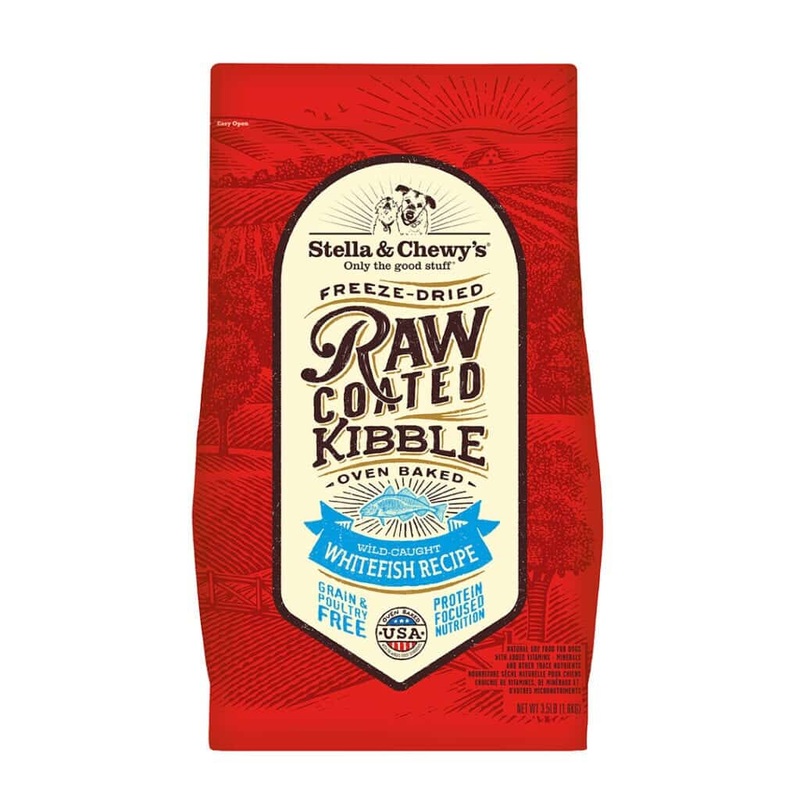 Stella and Chewys Wild-Caught Whitefish Raw Coated Kibble Dry Dog Food 22lb