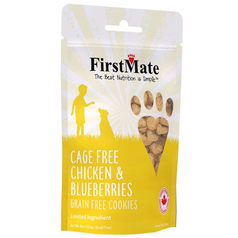 First Mate Grain-Free Chicken & Blueberries Formula Dog Treats 8oz
