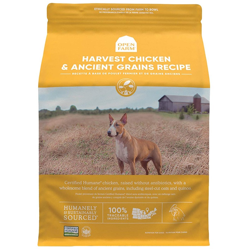 Open Farm Harvest Chicken & Ancient Grains Recipe Dry Dog Food 4lb