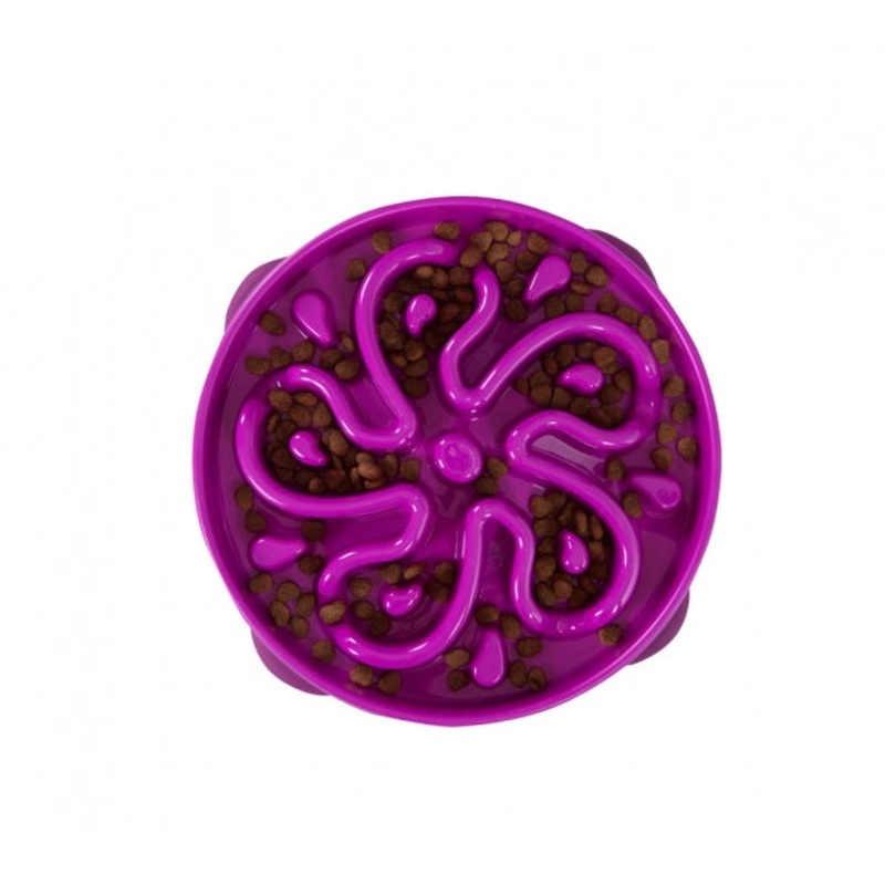 Outward Hound Fun Feeder Slo-Bowl Regular Purple