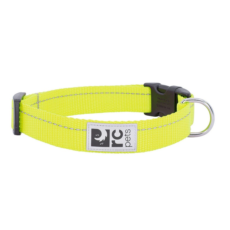RC Pets Clip Dog Collar Tennis Medium 1" Width 12"-20" Neck
