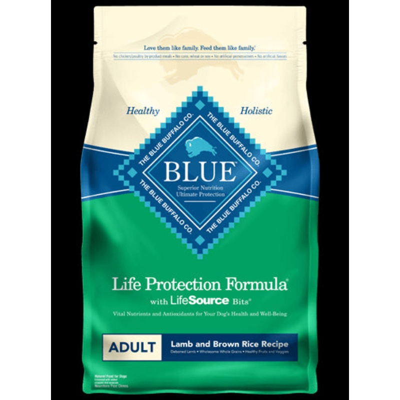 Blue Buffalo Lamb & Rice Adult Dry Dog Food 15lb
