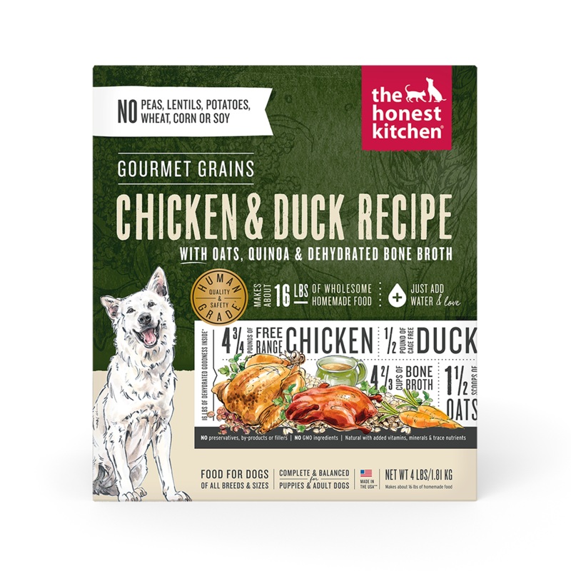 Honest Kitchen Gourmet Grains Chicken & Duck Dog Food 4lb