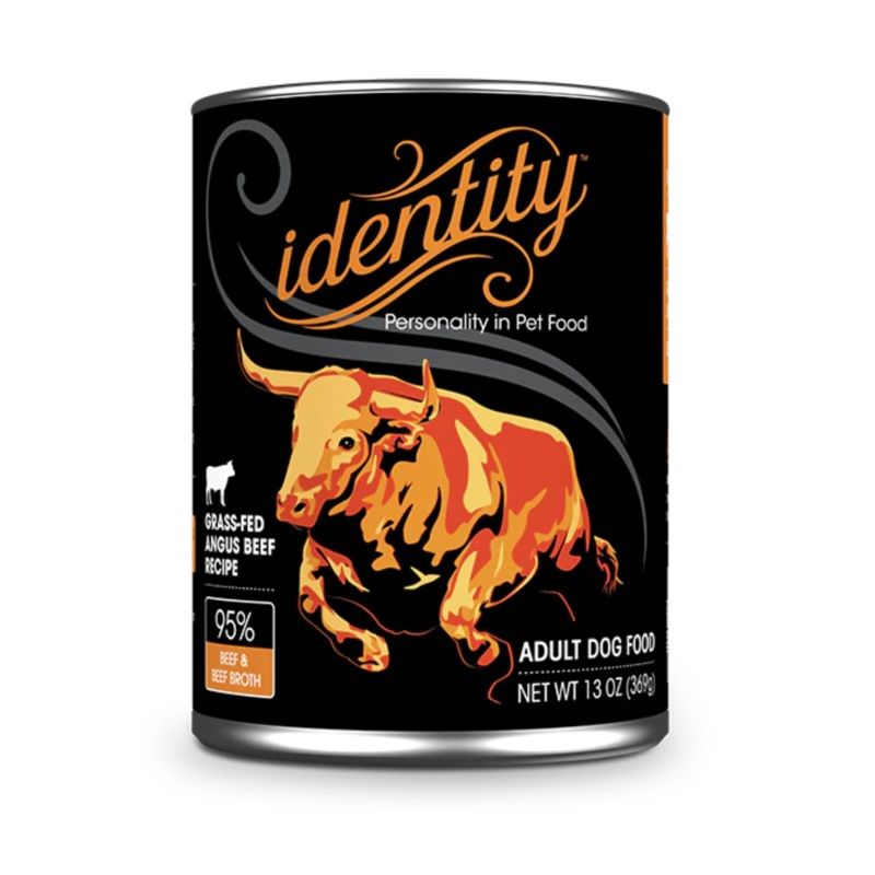 Identity 95% Free-Range Angus Beef & Beef Broth Pate Wet Dog Food 13oz