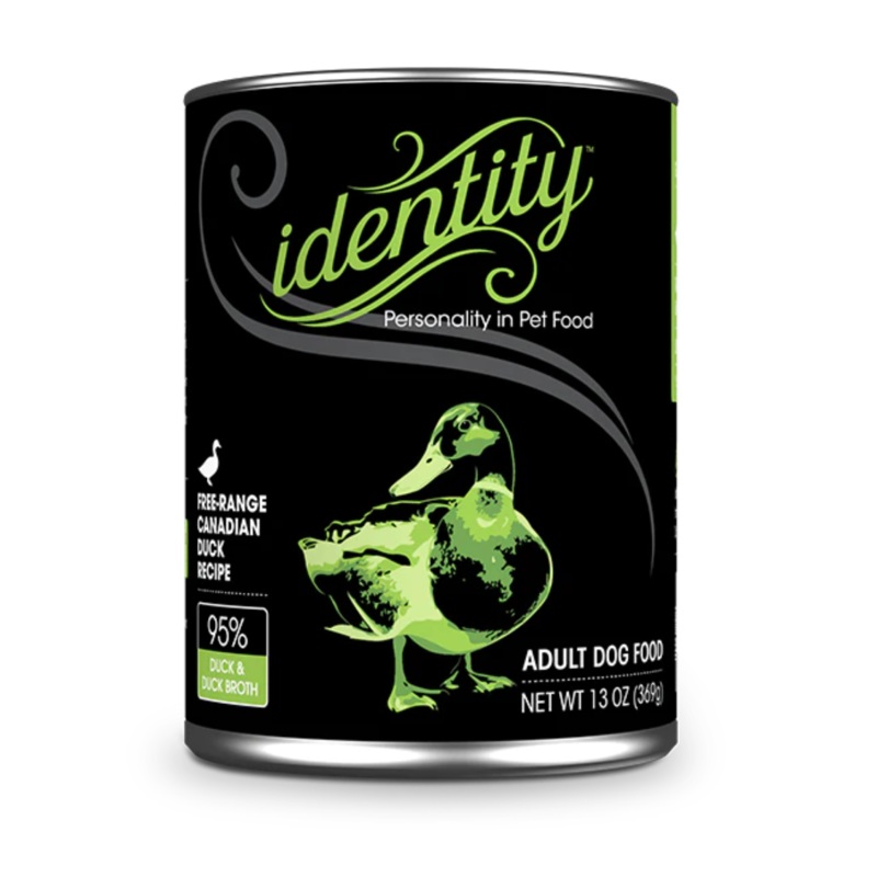 Identity 95% Free-Range Canadian Duck & Duck Broth Pate Wet Dog Food 13oz
