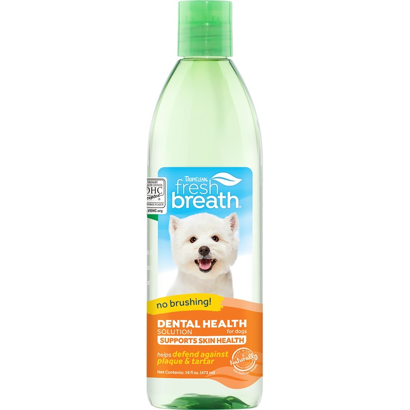 Tropiclean Fresh Breath Skin & Coat Dental Health Solution 16oz