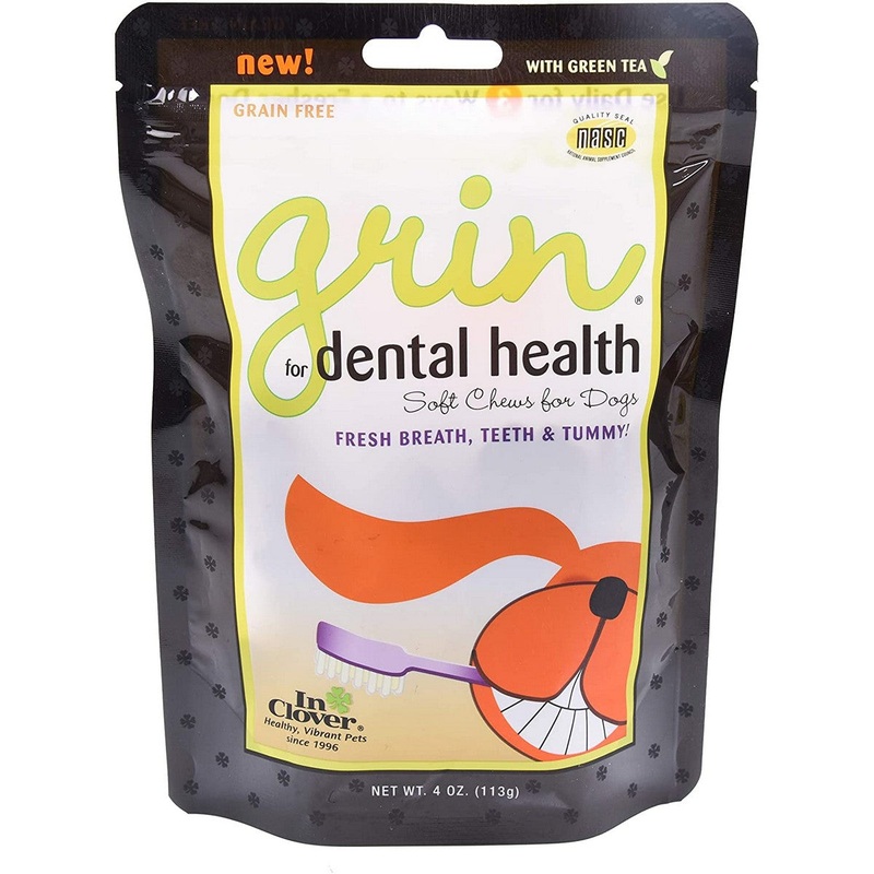 InClover Grin Daily Dental Care Chews for Dogs 4oz
