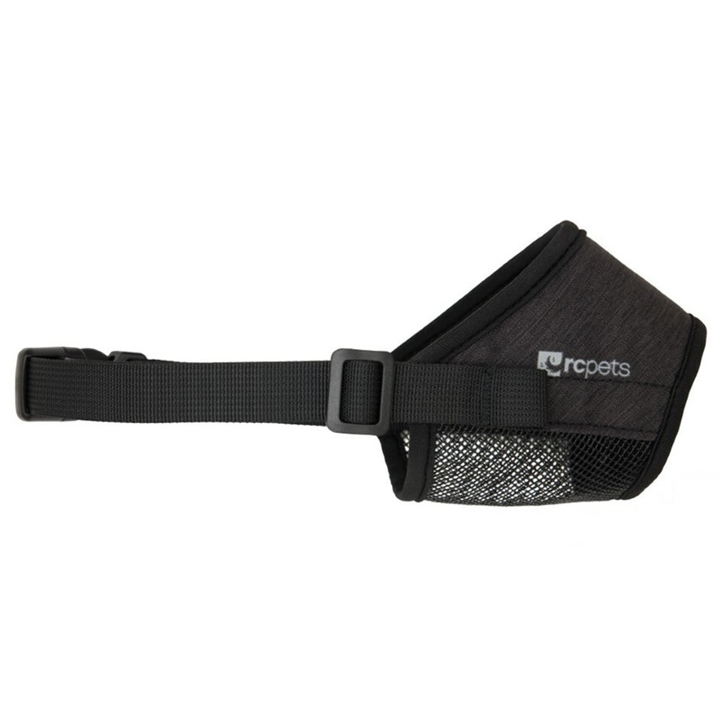 RC Pet Products Soft Fit Large Black Dog Muzzle