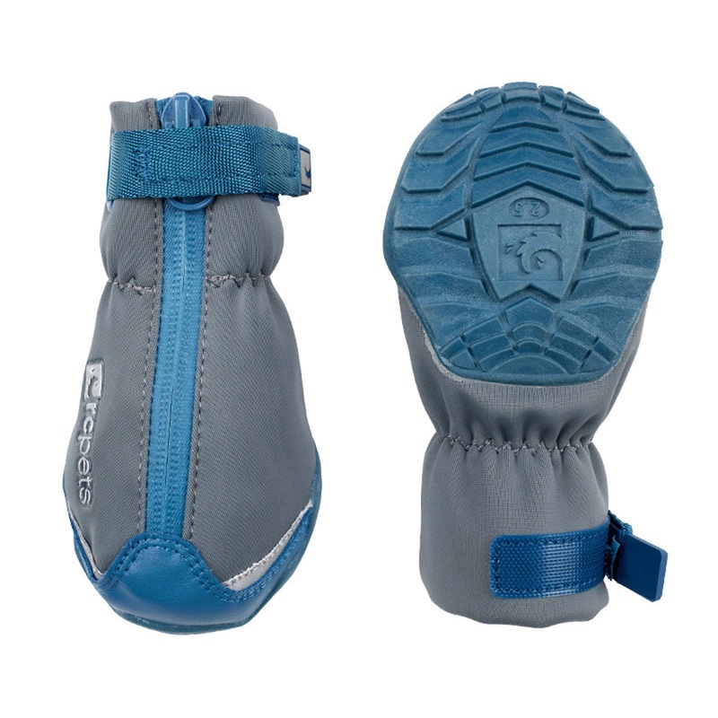 RC Pets Arctic Boot Dark Grey Arctic Blue Small 2" Back Paw 2.5" Front Paw