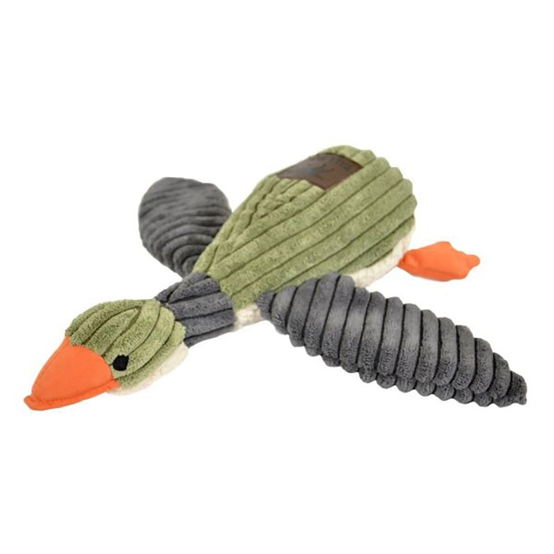 Tall Tails Duck With Squeaker Sage & Cream 5" Dog Toy