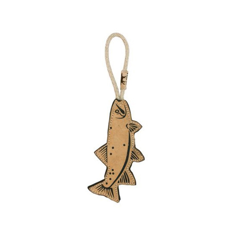 Tall Tails Natural Leather Trout Tug Toy