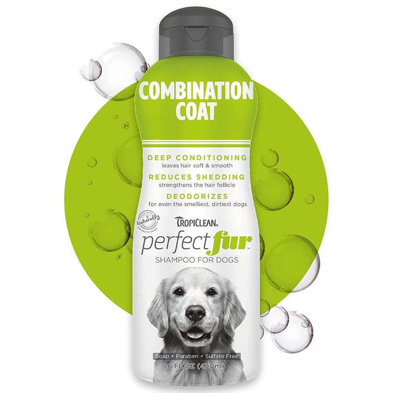 Tropiclean PerfectFur Combination Coat Shampoo For Dogs 16oz