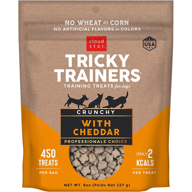 Cloud Star Tricky Trainers Crunchy with Cheddar Dog Treats 8oz