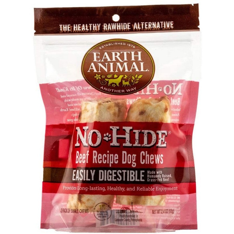 Earth Animal No-Hide Beef Chew - Small - 4" 2Pk