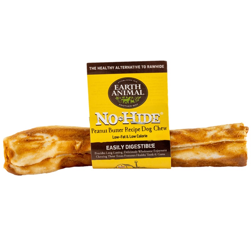 Earth Animal Peanut Butter No-Hide Wholesome Chews Medium 7" Dog Treat