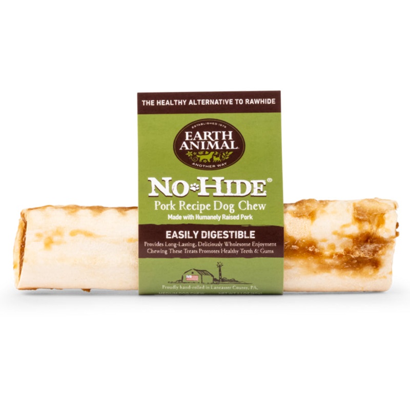 Earth Animal Pork No-Hide Wholesome Chews Medium 7" Dog Treats