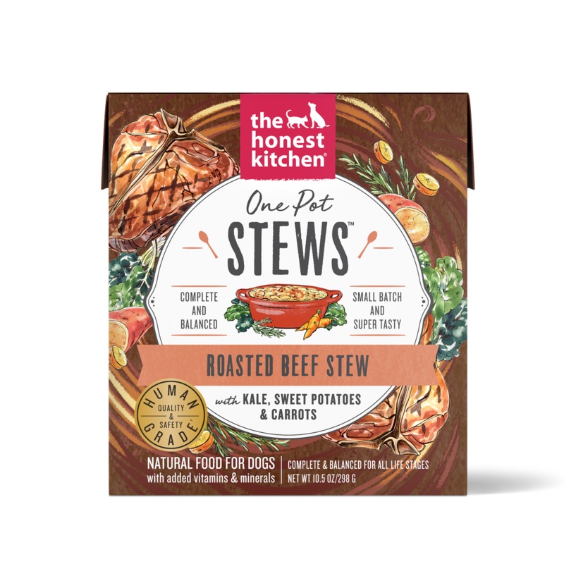 Honest Kitchen One Pot Stews Beef Kale Wet Dog Food 10.5oz
