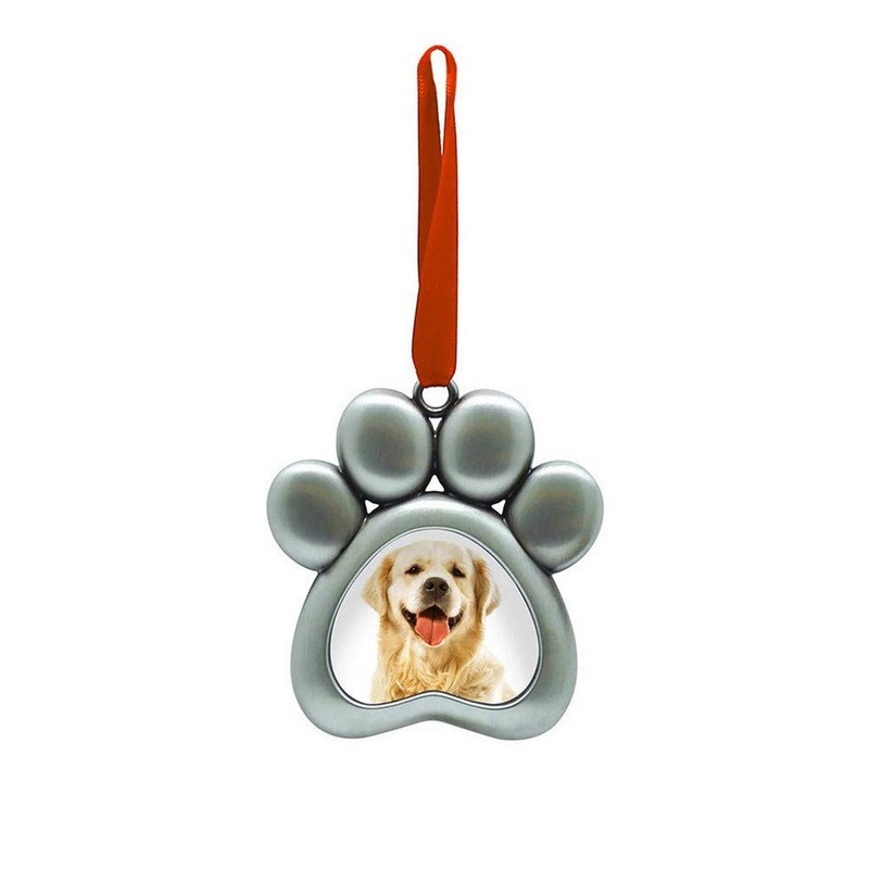 Pearhead Metal Pawprints Ornament