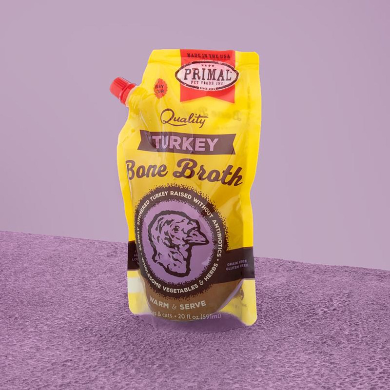 Primal Bone Broth Hydrator Turkey Formula Dog & Cat Food 20oz