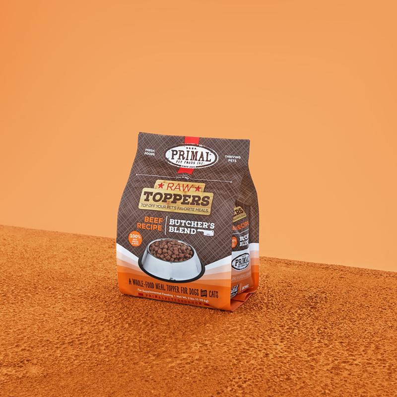 Primal Butcher's Blend Raw Toppers Beef Formula Cat & Dog Food 2lb