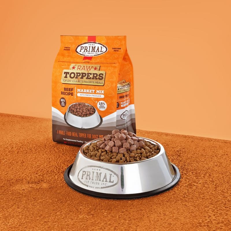 Primal Raw Toppers Beef Market Mix Cat & Dog Topper 5lb
